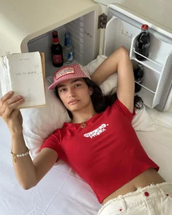 Nude Project Hearts Tee Red Discount