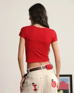 Nude Project Hearts Tee Red Discount