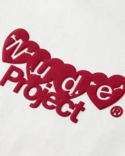 Nude Project Hearts Tee White Hot