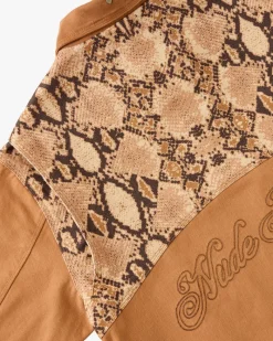 Nude Project Heavy Canvas Trucker Jacket Animalie Hot