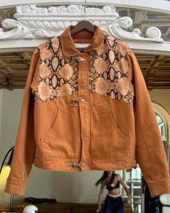 Nude Project Heavy Canvas Trucker Jacket Animalie Hot