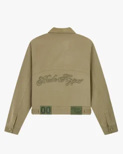 Nude Project Heavy Canvas Trucker Jacket Khaki Best