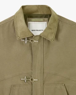 Nude Project Heavy Canvas Trucker Jacket Khaki Best