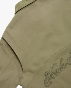 Nude Project Heavy Canvas Trucker Jacket Khaki Best