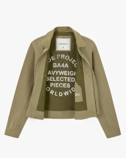 Nude Project Heavy Canvas Trucker Jacket Khaki Best