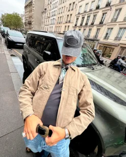 Nude Project Heavy Canvas Trucker Jacket Khaki Best