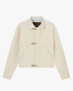 Nude Project Heavy Canvas Trucker Jacket Offwhite Sale