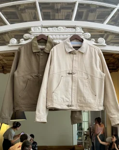 Nude Project Heavy Canvas Trucker Jacket Offwhite Sale