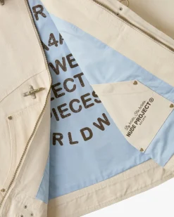 Nude Project Heavy Canvas Trucker Jacket Offwhite Sale