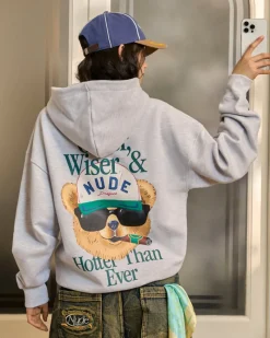 Nude Project Hot Hoodie Grey Melange New