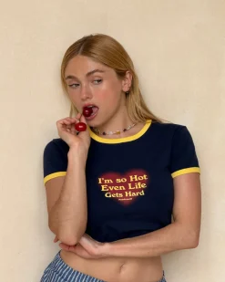 Nude Project Hot Top Navy Fashion