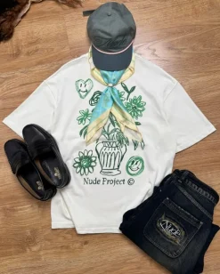 Nude Project Jarron Tee Marshmallow Hot