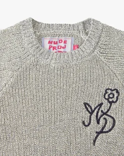 Nude Project Jonion Knit Sweater Grey Melange Online