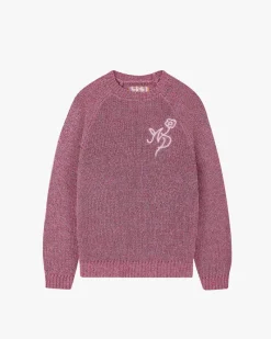 Nude Project Jonion Knit Sweater Pink Melange Online