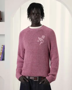 Nude Project Jonion Knit Sweater Pink Melange Online