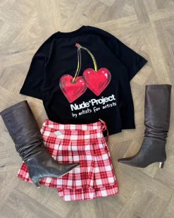 Nude Project Juicy Cherry Tee Black Discount