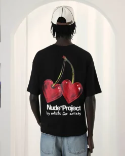 Nude Project Juicy Cherry Tee Black Discount