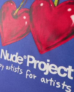 Nude Project Juicy Cherry Tee Blue Fashion