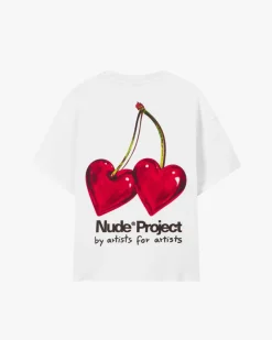 Nude Project Juicy Cherry Tee White Hot