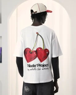 Nude Project Juicy Cherry Tee White Hot