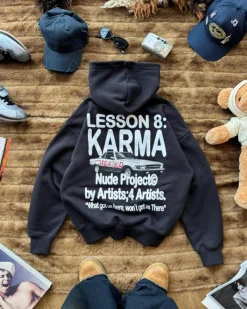 Nude Project Karma Hoodie Ash Best