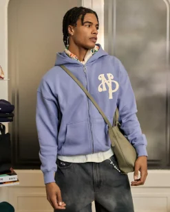 Nude Project Kill Bill Zip-Up Hoodie Blue Lilac Best