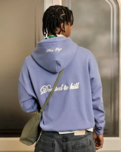 Nude Project Kill Bill Zip-Up Hoodie Blue Lilac Best
