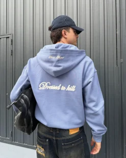 Nude Project Kill Bill Zip-Up Hoodie Blue Lilac Best