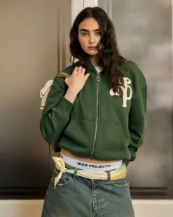 Nude Project Kill Bill Zip-Up Hoodie Green Hot
