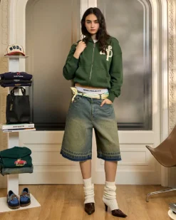 Nude Project Kill Bill Zip-Up Hoodie Green Hot