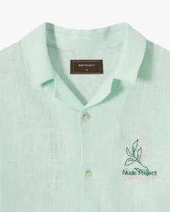 Nude Project Kimchi Resort Shirt Aqua Green Hot