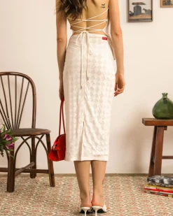 Nude Project Laca Skirt White New