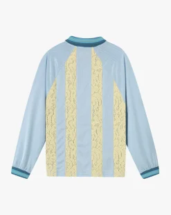 Nude Project Lace Football Polo Baby Blue Best