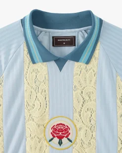 Nude Project Lace Football Polo Baby Blue Best