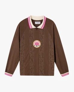Nude Project Lace Football Polo Brown Online