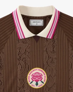 Nude Project Lace Football Polo Brown Online