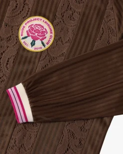 Nude Project Lace Football Polo Brown Online