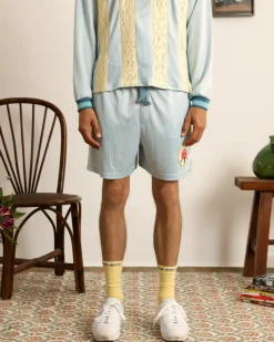 Nude Project Lace Football Short Baby Blue Outlet