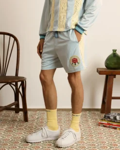 Nude Project Lace Football Short Baby Blue Outlet