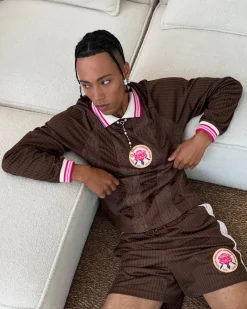 Nude Project Lace Football Short Brown Hot