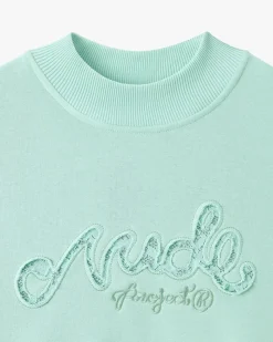 Nude Project Lacy Cropped Sweatshirt Green Online