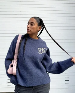 Nude Project Le Marais Knit Sweater  Navy Fashion