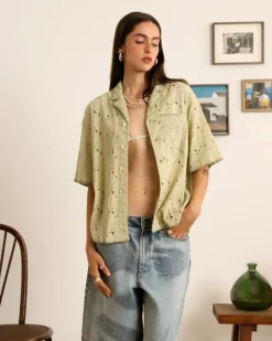 Nude Project Leaf Shirt Green Discount