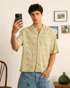 Nude Project Leaf Shirt Green Discount