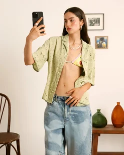 Nude Project Leaf Shirt Green Discount