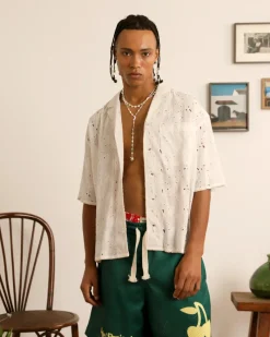 Nude Project Leaf Shirt White Sale