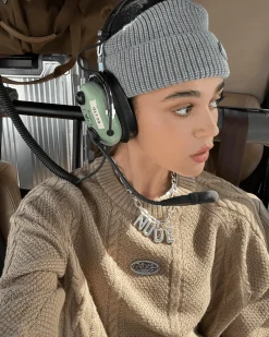 Nude Project Letter Chain Silver Fashion