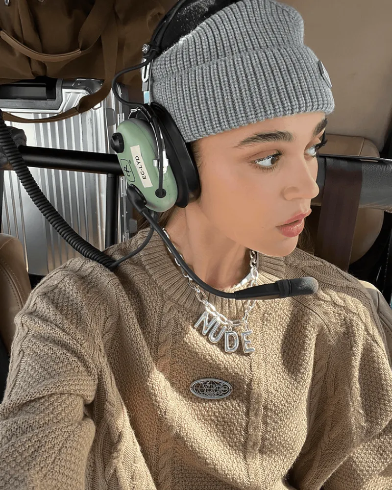 Nude Project Letter Chain Silver Fashion