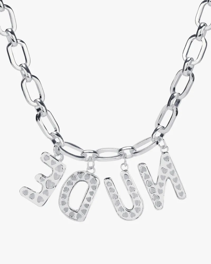 Nude Project Letter Chain Silver Fashion