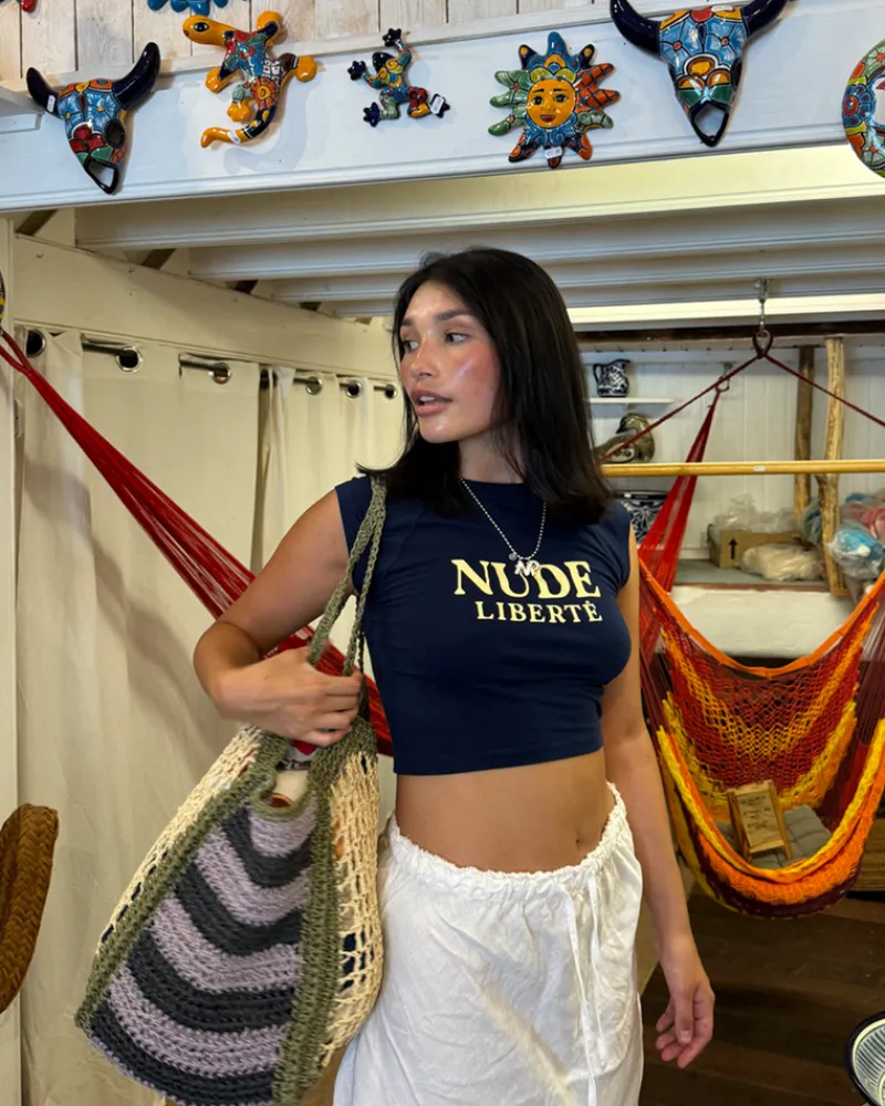 Nude Project Liberté Top Navy Best